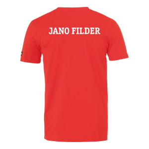 Kempa Trainer-T-Shirt rot (Zusatz)